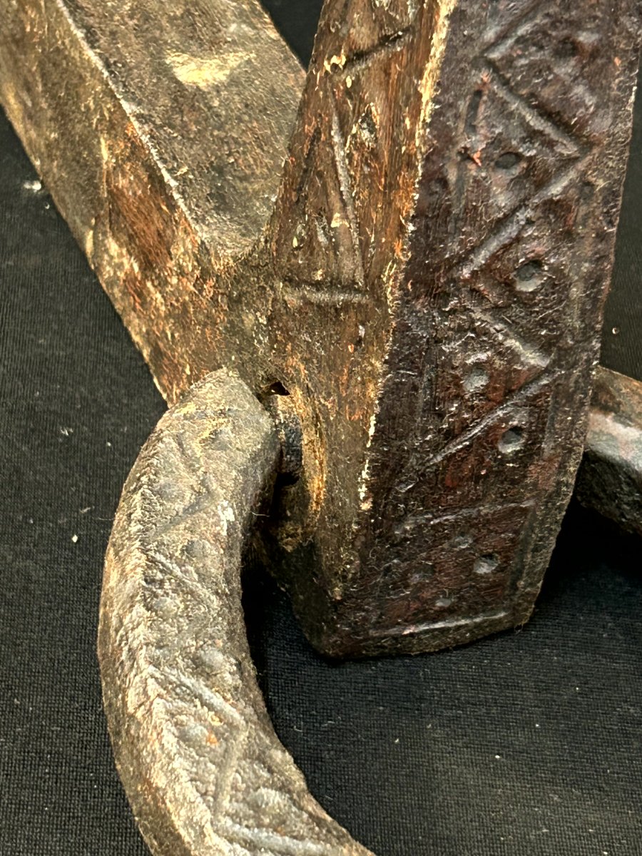 Coppia di anelli in ferro forgiato-photo-1