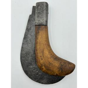 Coltello roncola in ferro forgiato