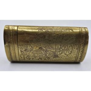 Tabacchiera in ottone