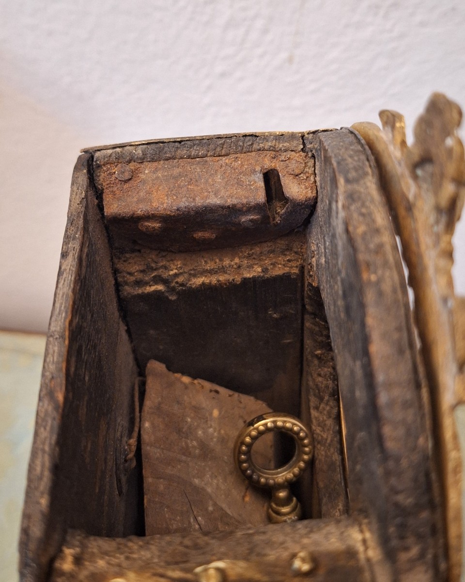 ANTICO PORTAOROLOGI BOULLE XVIII° SECOLO.-photo-3