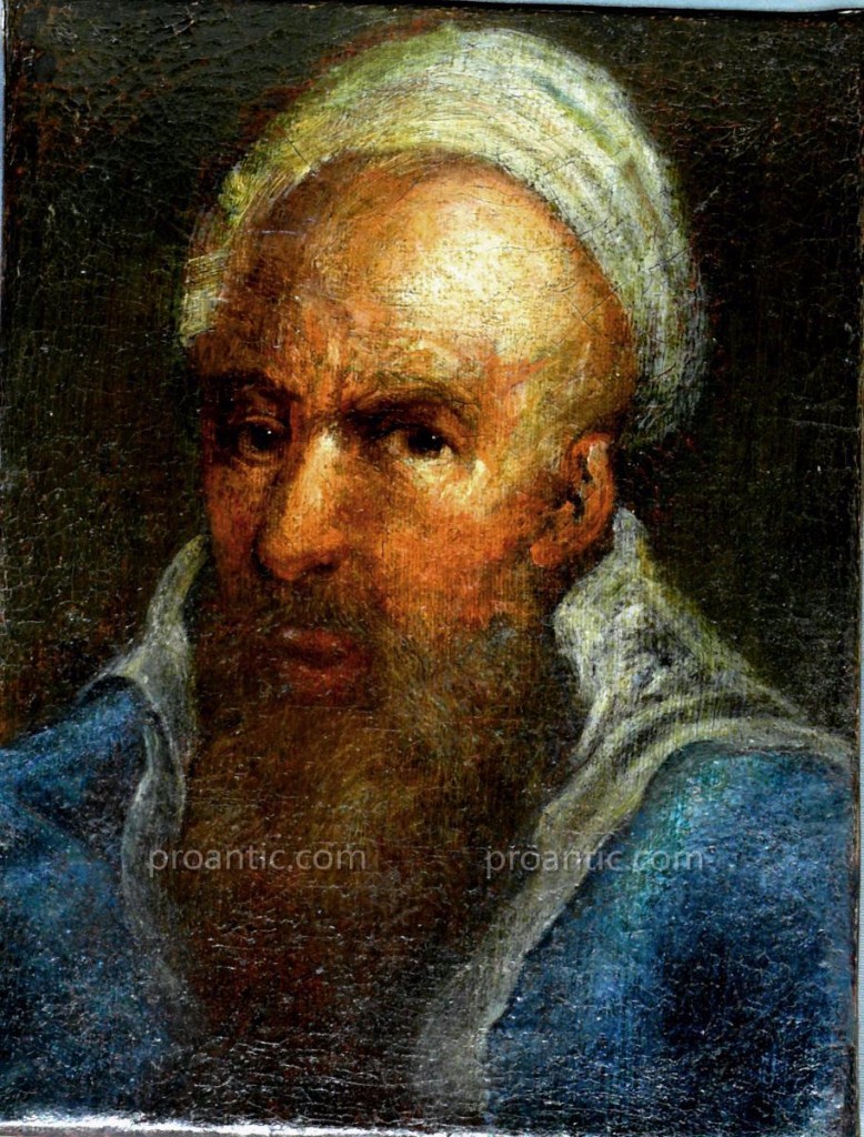 Tableau  A l' Huile Sur Toile  'portrait d'Homme' XVII° Siecle