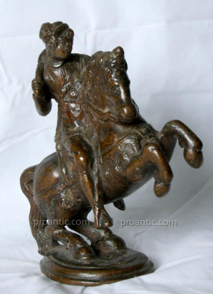 Rare Bronze Italien 'chevalier' Padova (Padoue) XVI Siecle