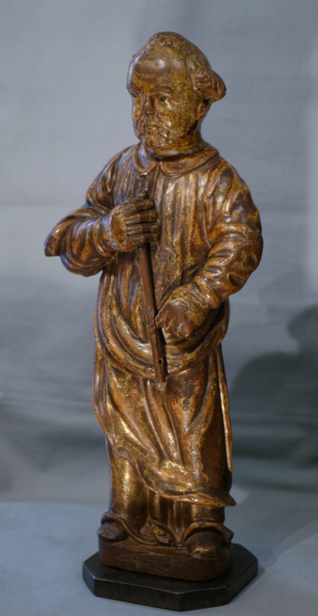 Statue En Bois Dore' 'saint'
