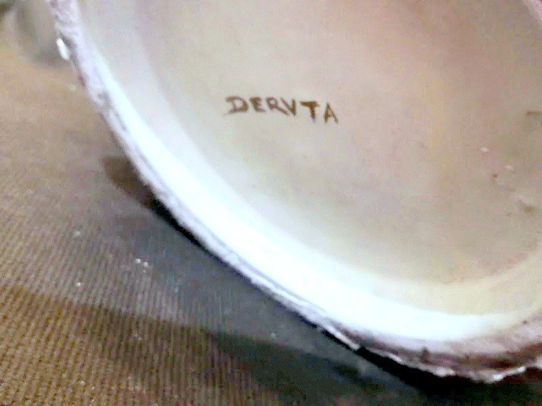 RARO VASO FUTURISTA IN MAIOLICA DERUTA -photo-2