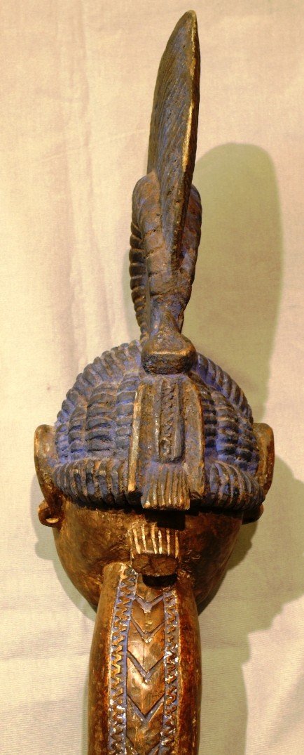 Rare Tete Yoruba  En Bois-photo-2