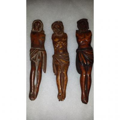 3 Anciennnes Figures  'christ' Goa, XVII/xviii Siecle