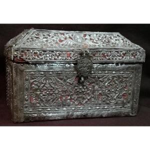 Tres Rare Ancien  Coffret En Argent De La Tradition Grecque Ortodoxe