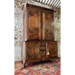 Two Body Buffet In Oak Louis XV XVIII Eme Century