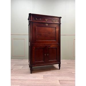 Mahogany Secretary Louis XVI XIII Eme Century