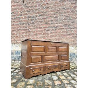 Oak Chest Louis XIV Style XIX Eme Century 