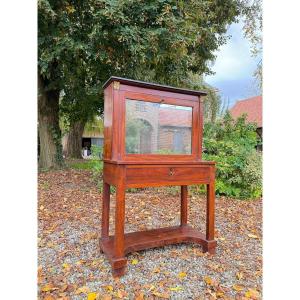Bonheur Du Jour In Mahogany From The Empire Period, Early 19th Century