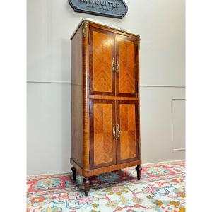Louis XVI Style Marquetry Storage Cabinet, 19th Century