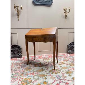 Louis XV Style Cherry Wood Sloping Desk