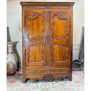 17th Century Provençal Walnut Cabinet, Regency Period 