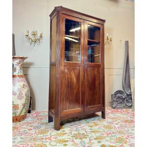 Louis XVI Period Mahogany Display Bookcase, 18th Century 