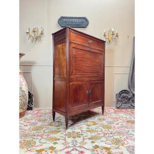 Louis XVI Period Mahogany Secretary, 18th Century 