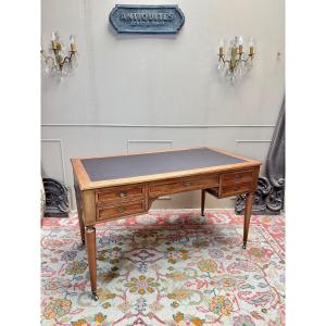 19th Century Directoire Style Walnut Flat Desk 