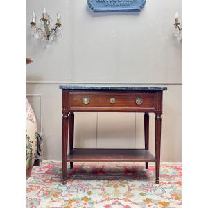 Louis XVI Style Mahogany Console Table, 19th Century 