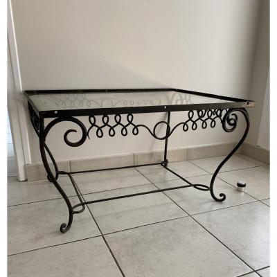 René Drouet Wrought Iron Coffee Table
