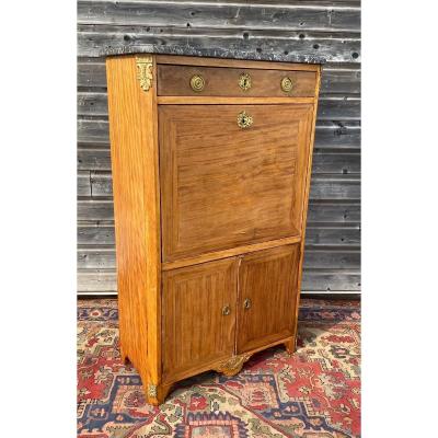 Mahogany Secretary Period Transition XVIII Eme Century