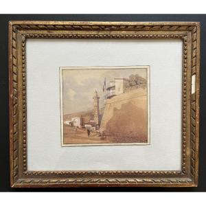 Jean-adolphe Beaucé - Original Watercolor - Colonized Algeria - Circa 1840