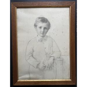 Madeleine Wymbs - Portrait Of A Young Child - Signed And Dated 1892