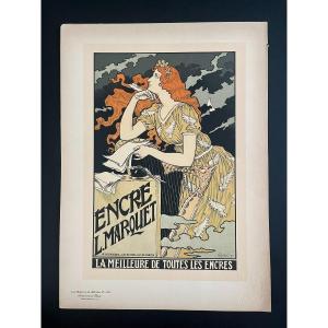 Eugène Grasset - Marquet Ink - The Masters Of The Poster - Original Plate No. 158