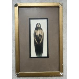 Original Photograph - Kaloma - Joséphine Sarah Marcus Earp - In Its Period Frame