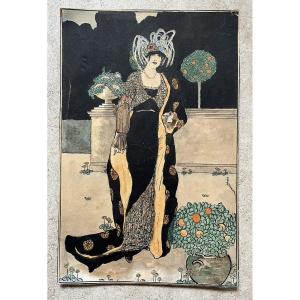 Original Watercolor - Illustration Project - Art Deco - Paul Durand Dégranges