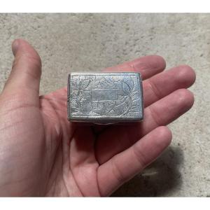 China - Snuff Box In Sterling Silver 19th Century - China Hallmark