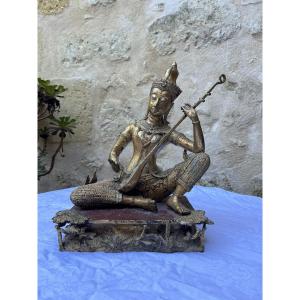 Thailand - Gilded Bronze Statue - Zueng - Siam