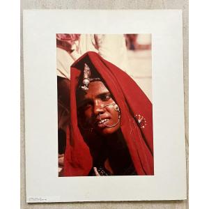 Large Original Photograph - P. Moreau - Traditional Costume Rajasthan - India