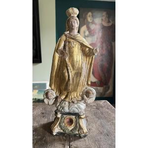18th Century Provençal Virgin Mary In Terracotta