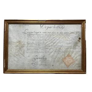 Rare - Equerry's Diploma For Marie-joséphine Of Savoy - Louis XV - Phélypeaux