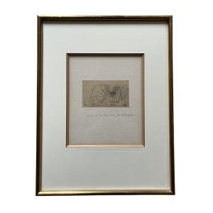 Aristide Maillol - Original Drawing For The Georgics - Study - Wheat Reaper