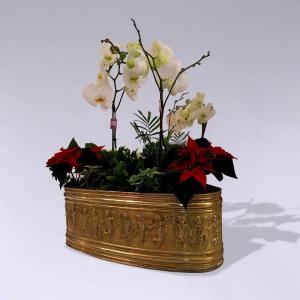 Large Copper Love Garland Planter