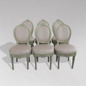 Set Of Six Louis XVI Period Chairs