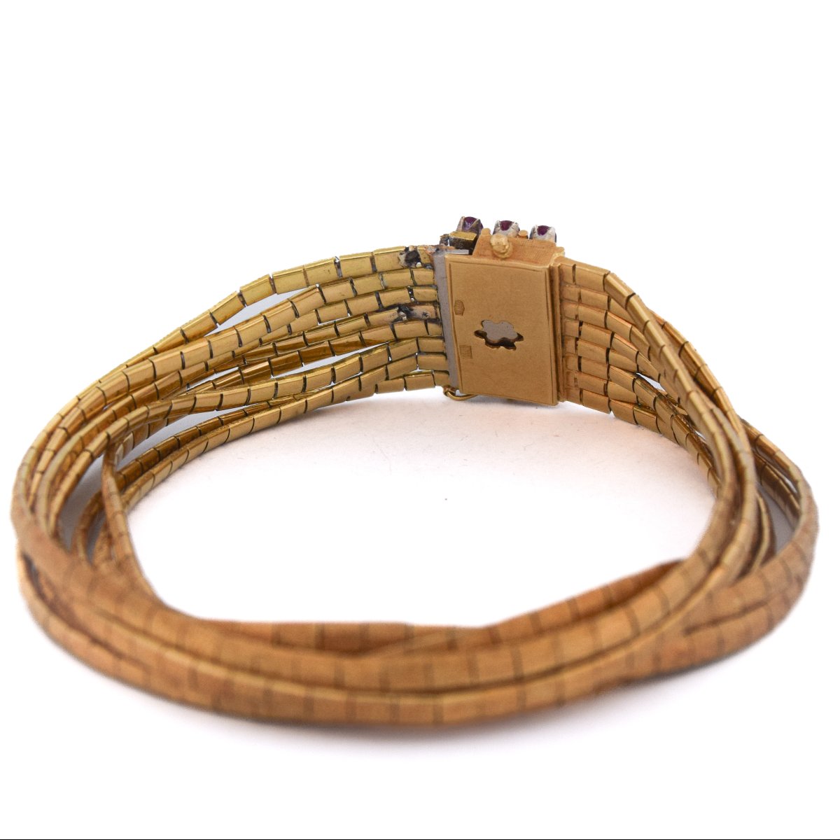 Bracciale Vintage in Oro 18 Carati e Rubini    BR15 114-20 (04949)-photo-3