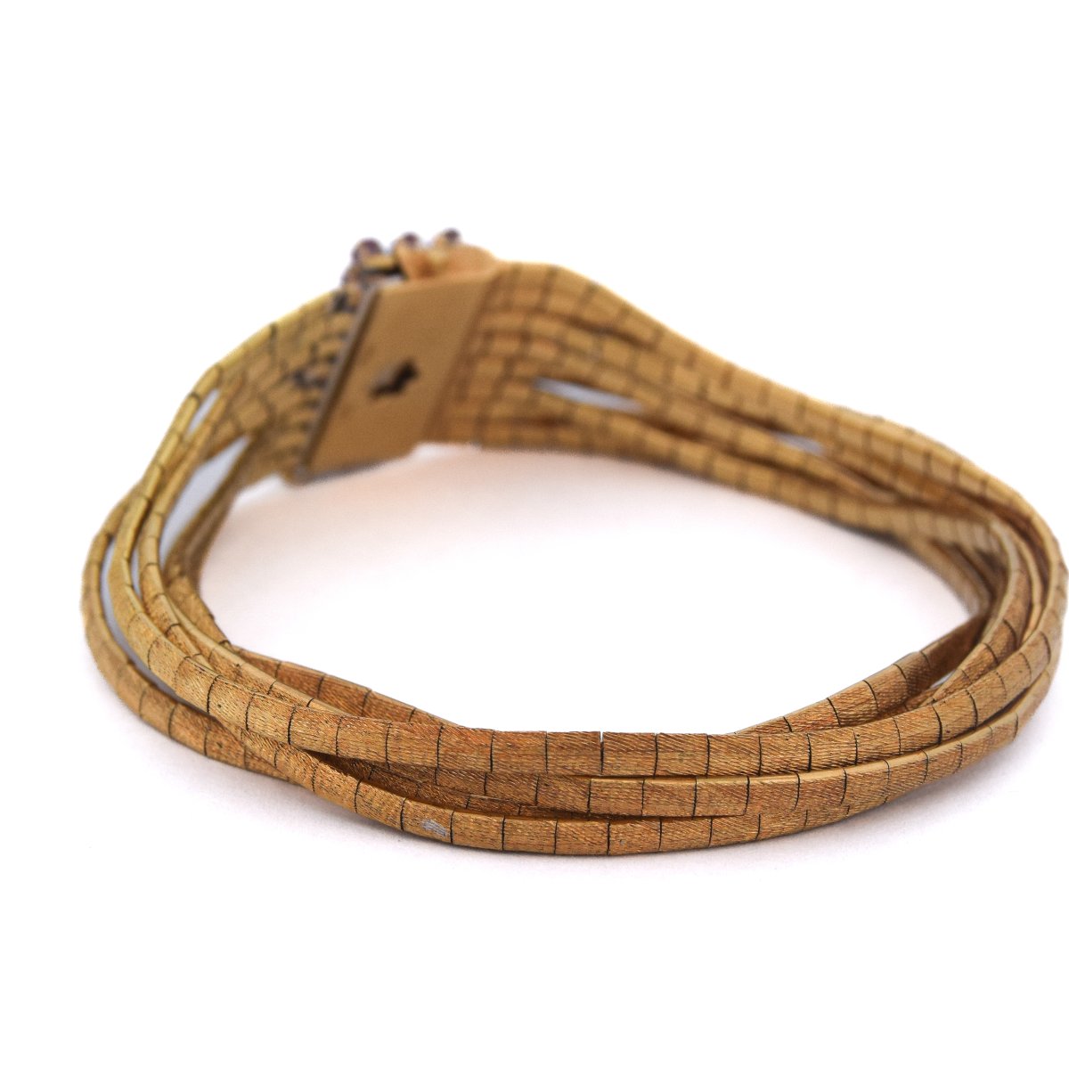Bracciale Vintage in Oro 18 Carati e Rubini    BR15 114-20 (04949)-photo-4