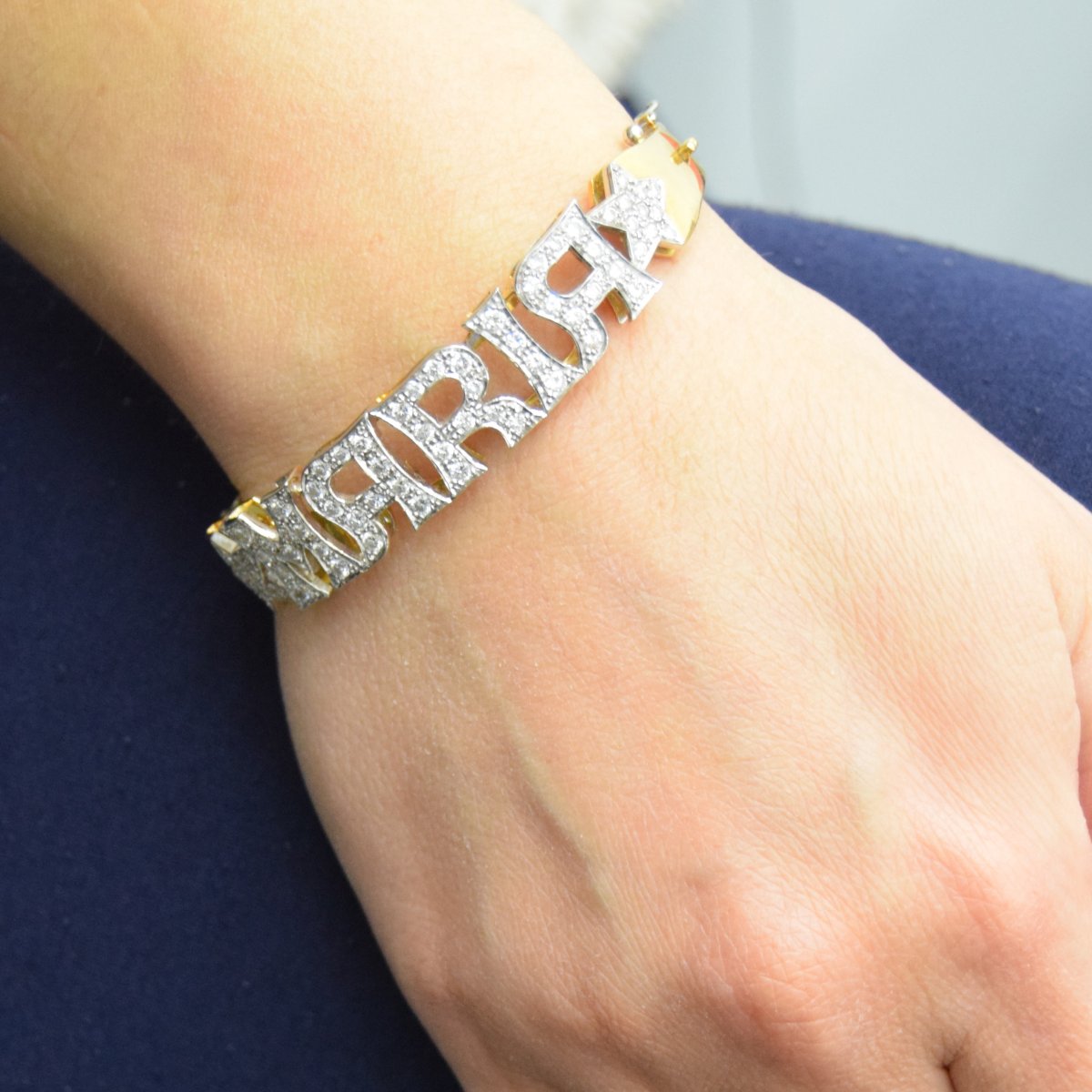 Bracciale Vintage in Oro 18 Carati e Diamanti “Maria”       BR106 (05149)-photo-2