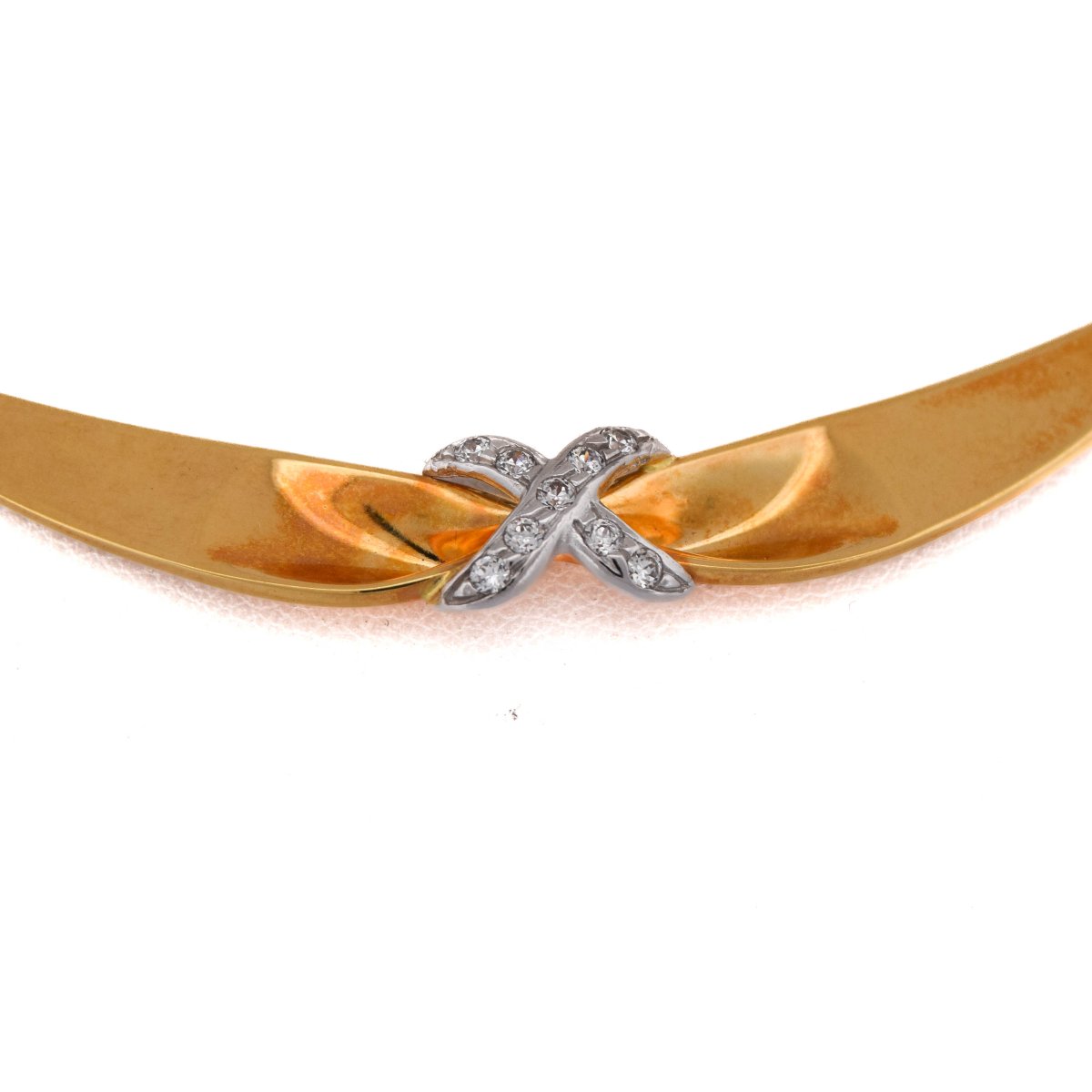 Collana Vintage in Oro 18 Carati e Diamanti        CL57 128-27 (07119)-photo-4