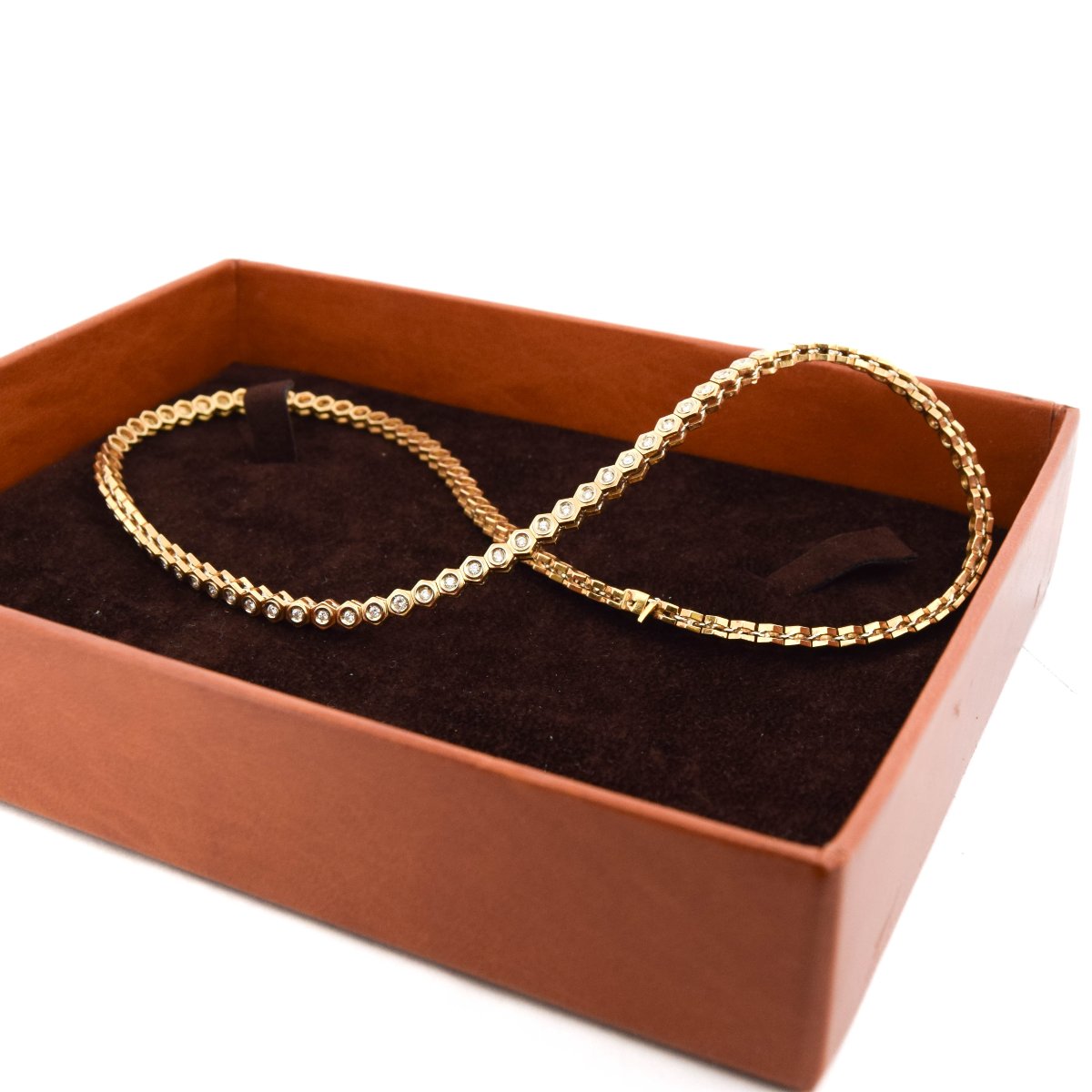 Collana Vintage in Oro 18 Carati e Diamanti      CL108 (00249)-photo-2