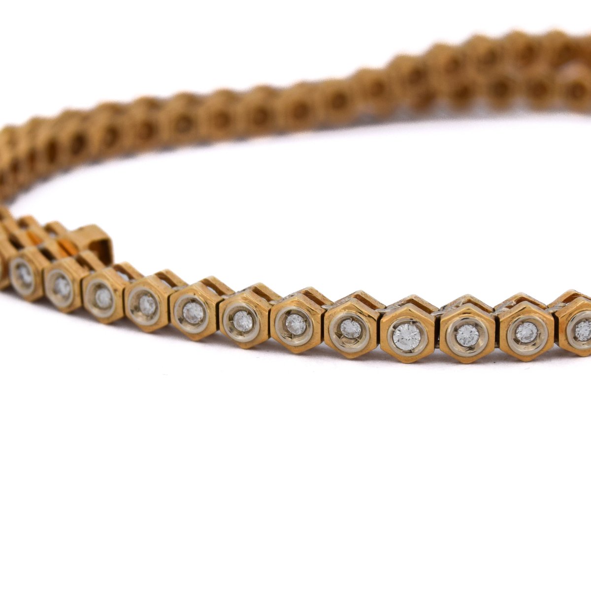 Collana Vintage in Oro 18 Carati e Diamanti      CL108 (00249)-photo-3