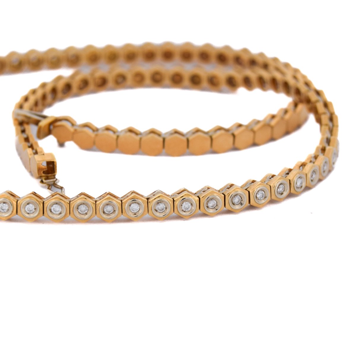 Collana Vintage in Oro 18 Carati e Diamanti      CL108 (00249)-photo-6