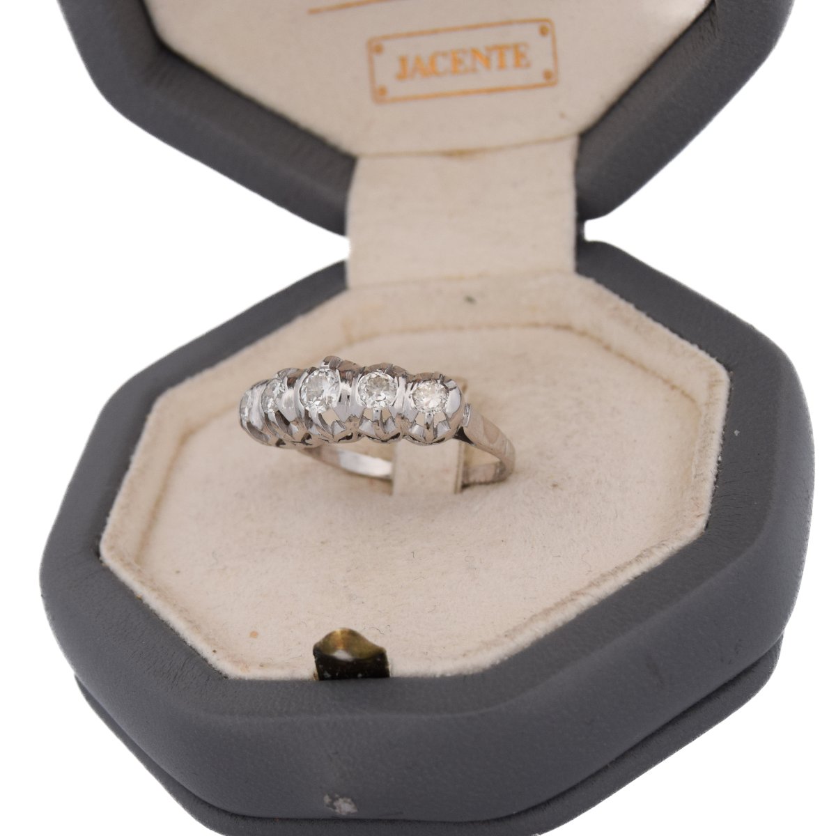 Anello Vintage in Oro 18 Carati con Diamanti Old European Cut     AN265 (00019)-photo-3