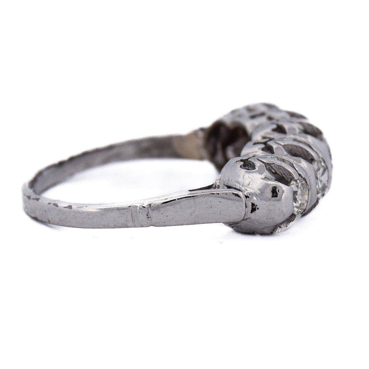 Anello Vintage in Oro 18 Carati con Diamanti Old European Cut     AN265 (00019)-photo-6