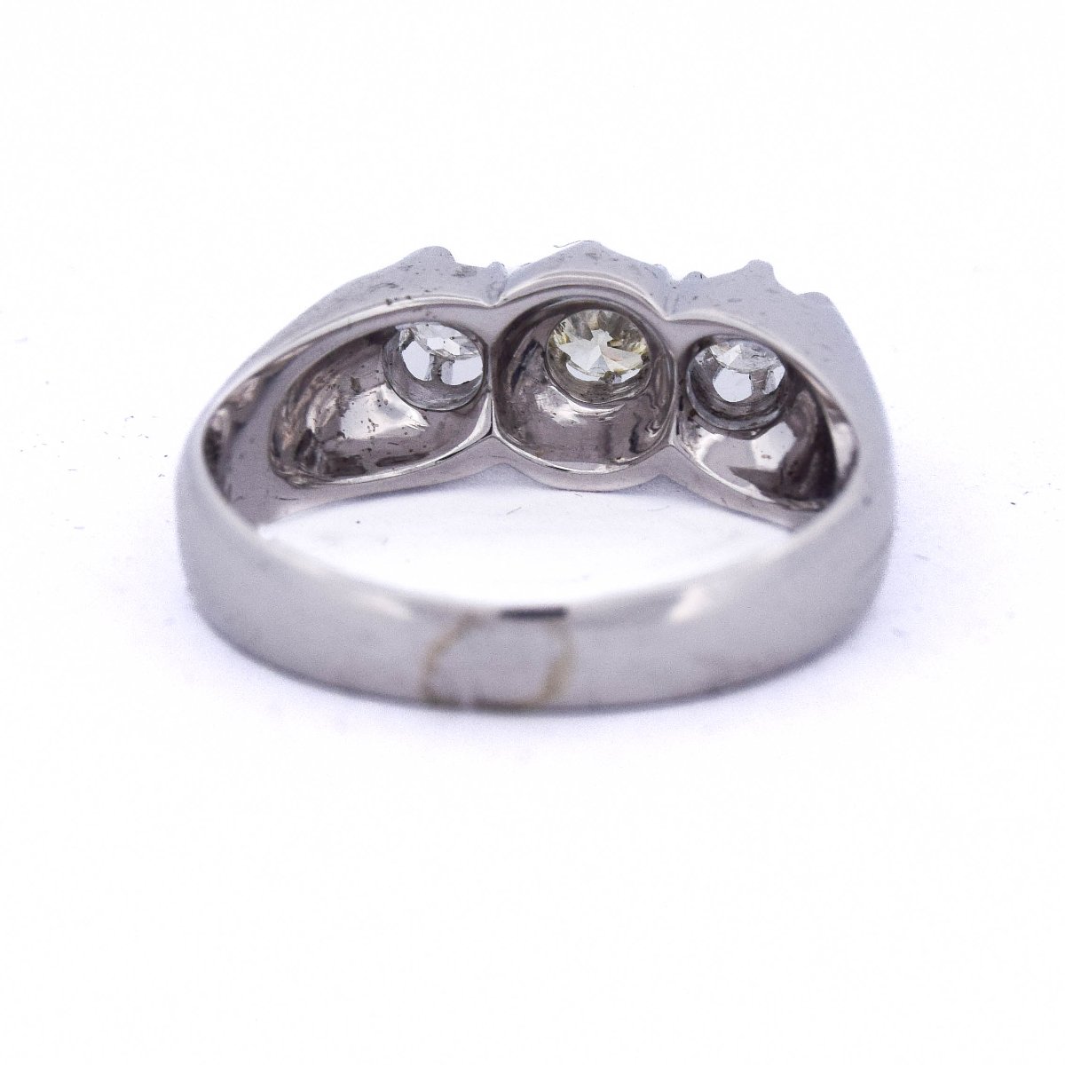 Anello in oro 18 kt con diamanti taglio antico      AN244 (0579)-photo-3