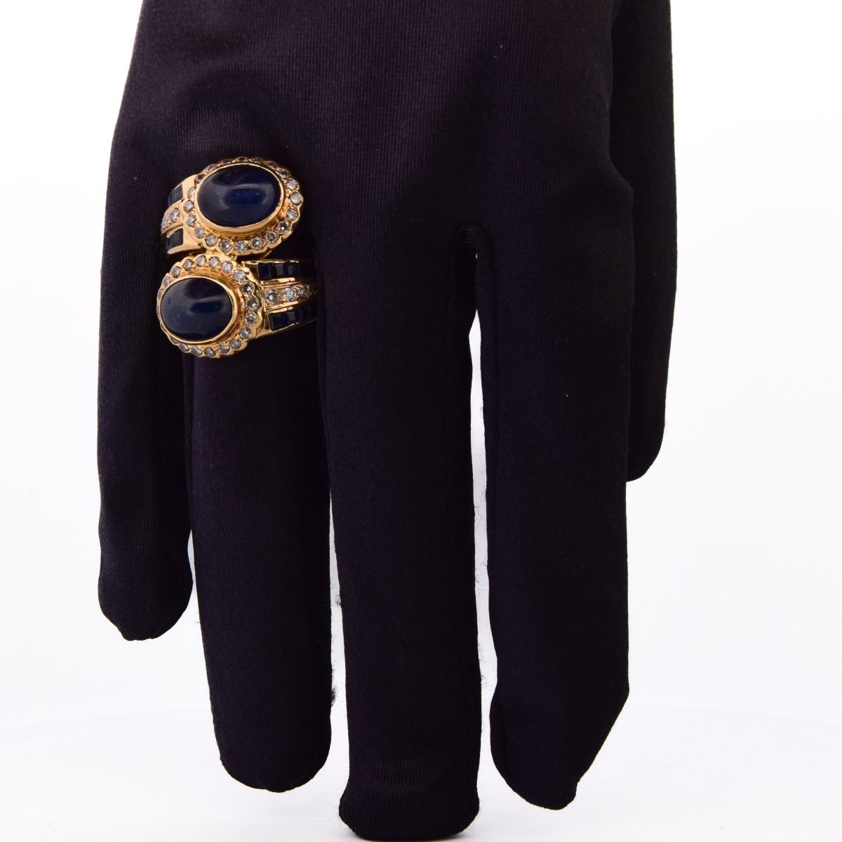 Anello in oro 18 kt zaffiri e diamanti   AN 598 112-402 (00229)-photo-1