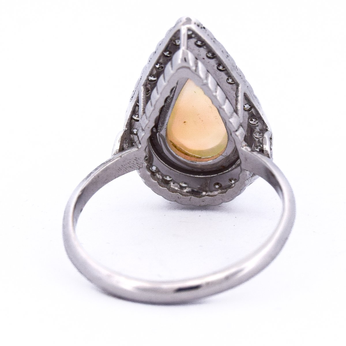Anello in oro 18 kt opale e diamanti  AN100 (0069)-photo-3