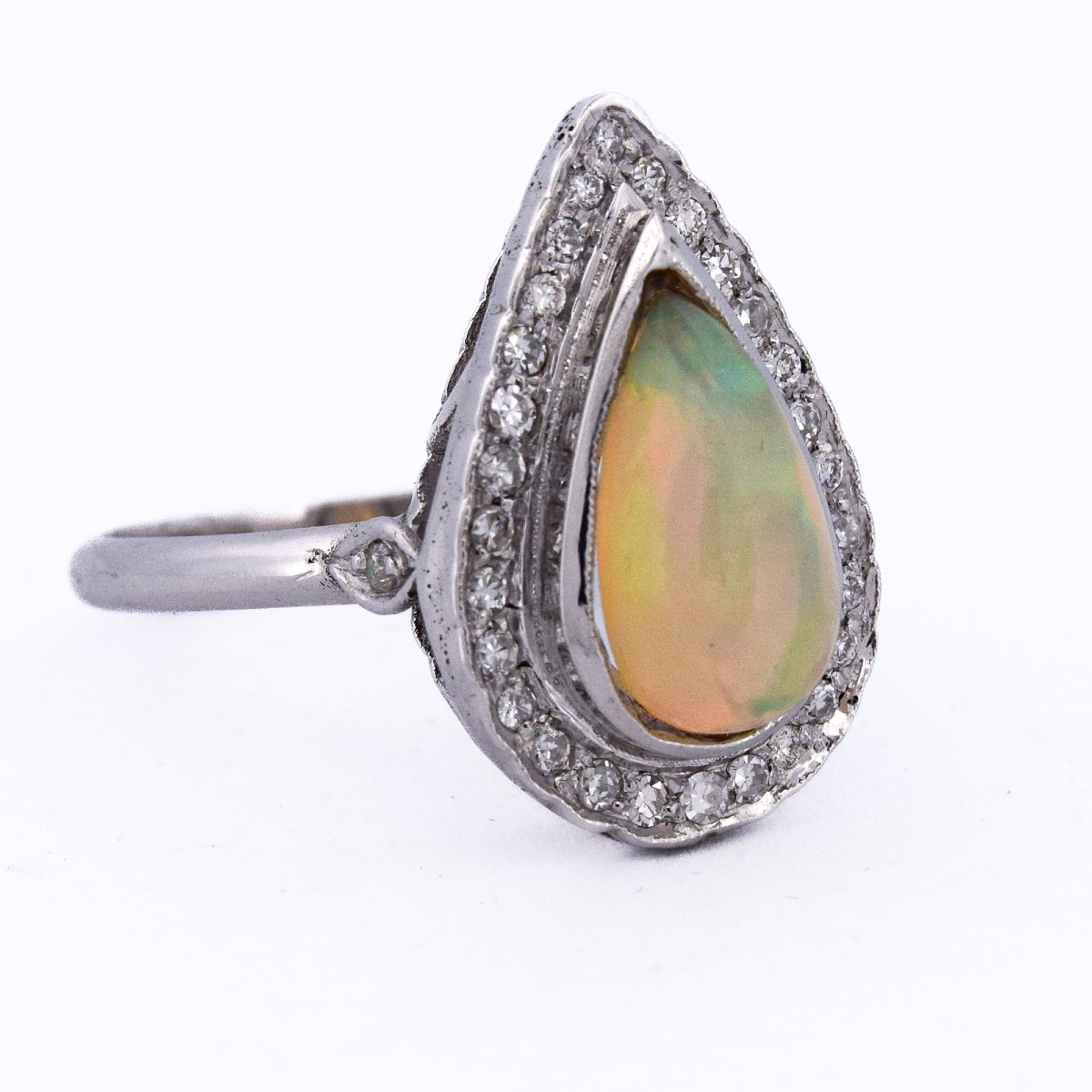 Anello in oro 18 kt opale e diamanti  AN100 (0069)-photo-4